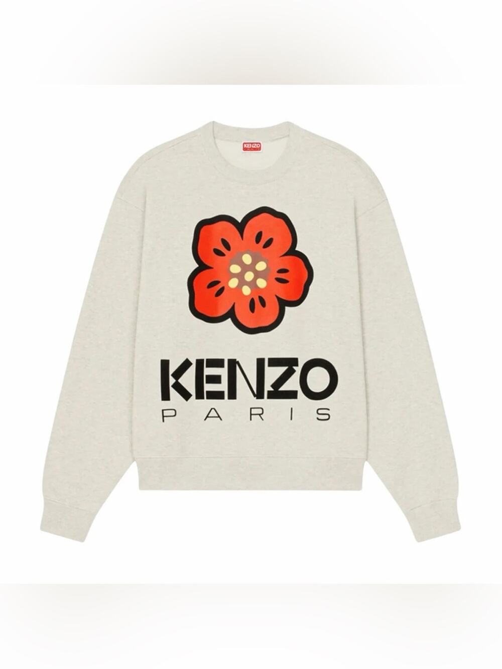 KENZO Paris Boke Flower Logo Sweatshirt Oversized Designer Streetwear Small